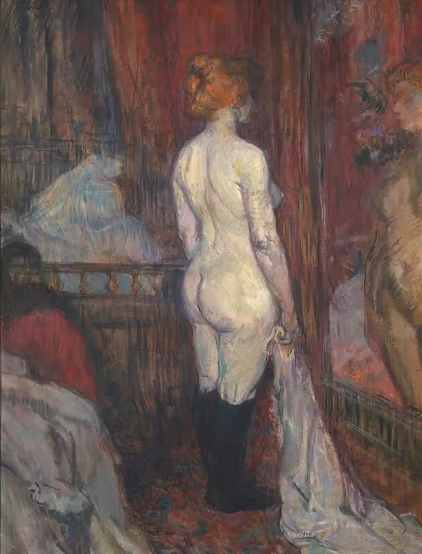 Женщина перед зеркалом by Анри де Тулуз-Лотрек, 1897 — digital art print download