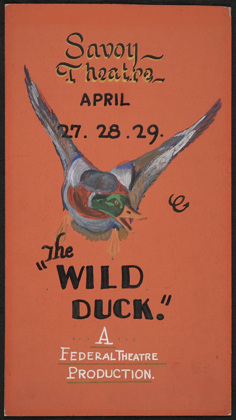 The Wild Duck by Аноним, 1934-1943 — digital art print download
