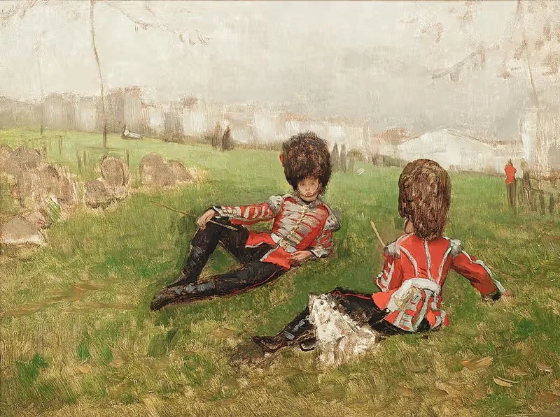 Духовые музыканты Coldstream, Сент-Джеймс-парк, Лондон by Джеймс Тиссо — digital art print download