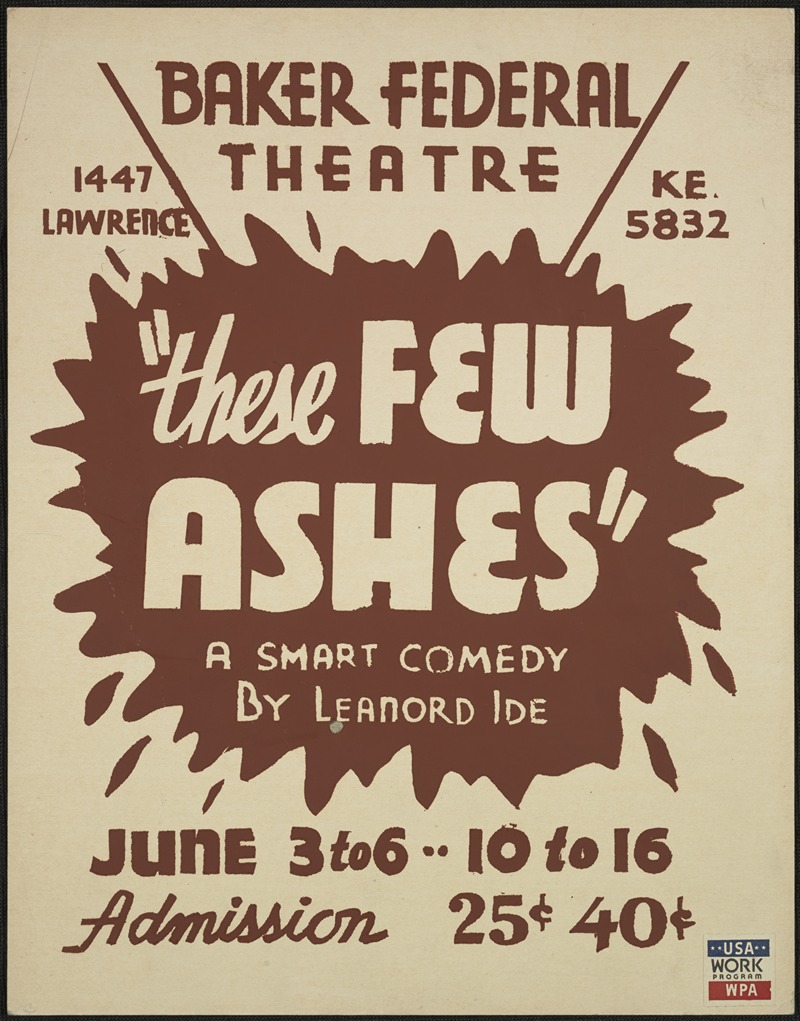 These Few Ashes by Аноним, 1934-1943 — digital art print download