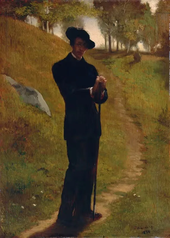 Портрет художника by Джон Ла Фардж, 1859 — digital art print download