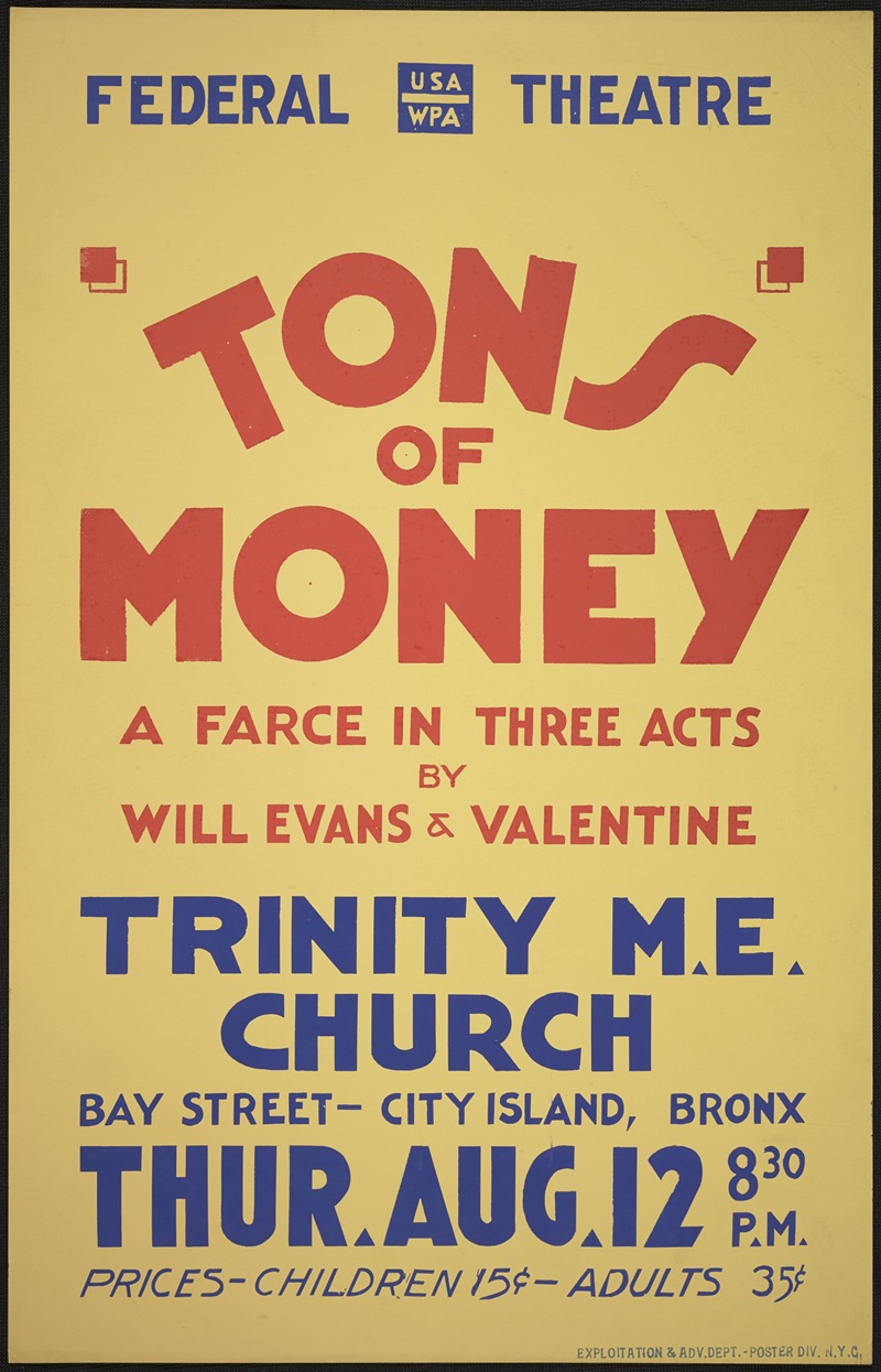 Tons of Money by Аноним, 1934-1943 — digital art print download