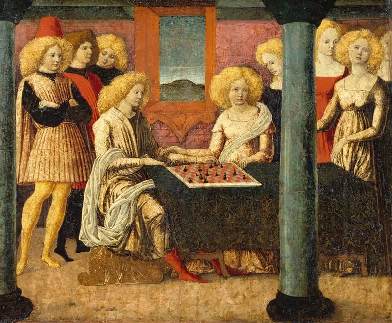 The Chess Players by Liberale da Verona — digital art print download