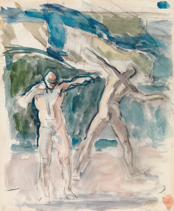 Два человека by Магнус Энккель, 1918 - 1925 — digital art print download
