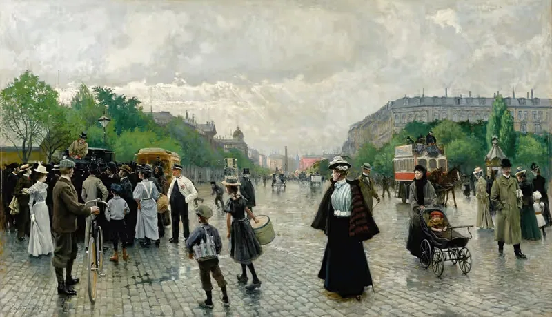 Что происходит в Копенгагене by Поль Фишер, 1899 — digital art print download