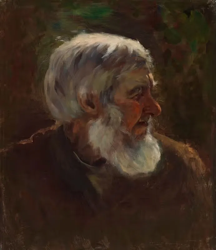 Old Man in Profile by Torsten Wasastjerna, 1895 - 1896 — digital art print download
