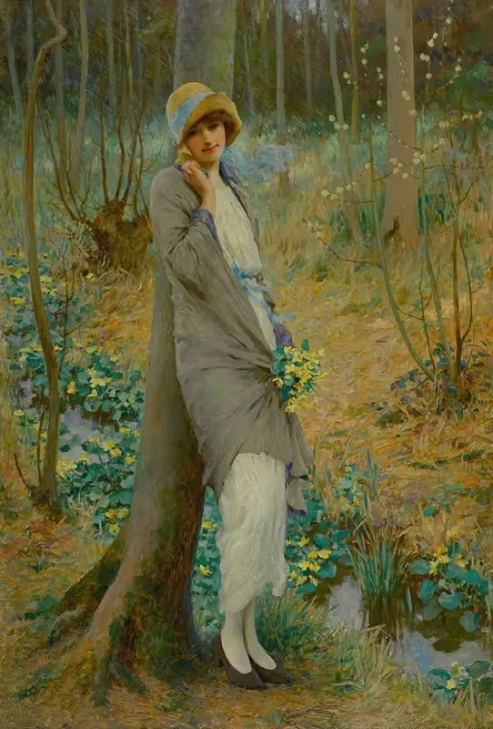 Болотные маргаритки by Уильям Генри Маргетсон, 1924 — digital art print download