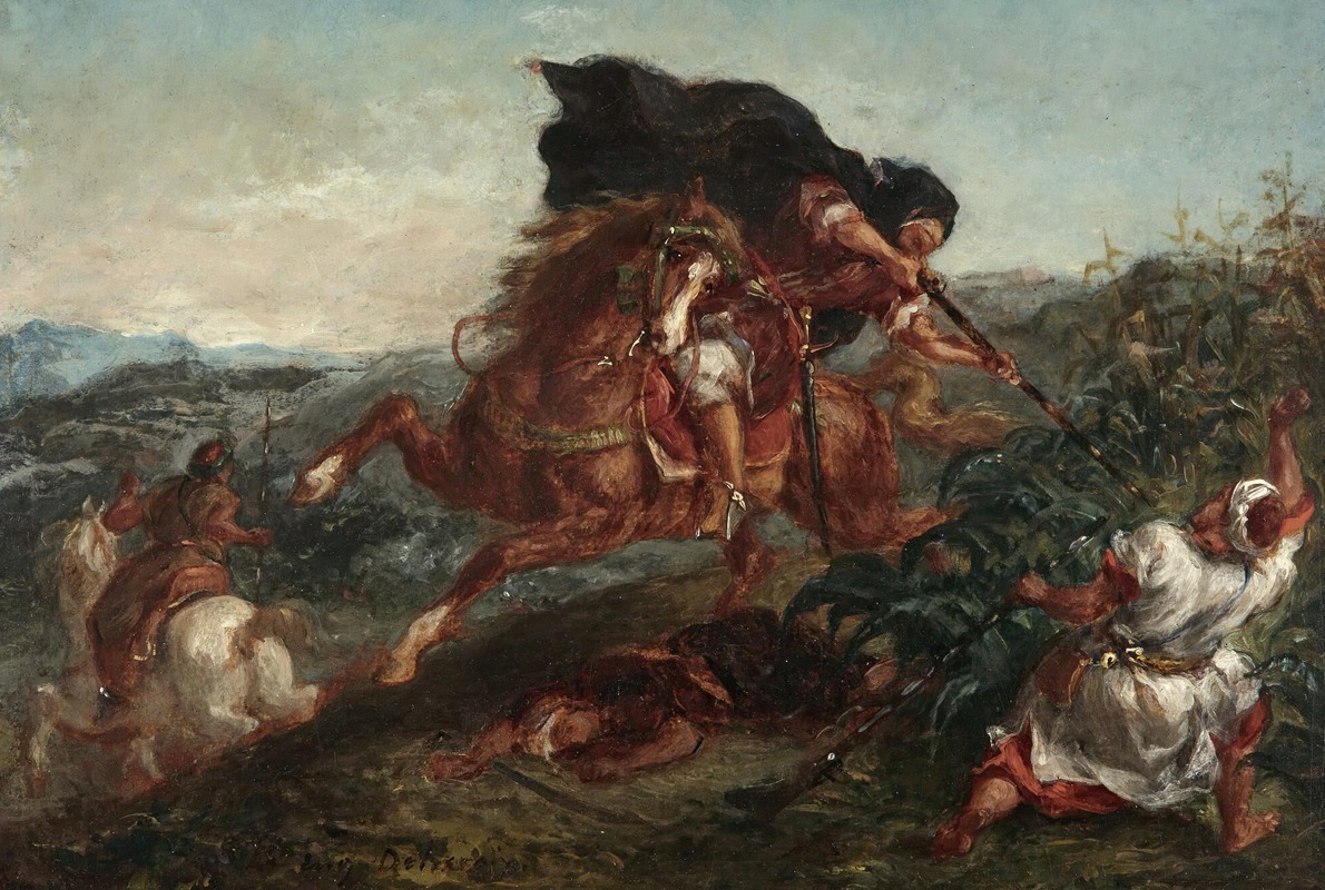 Le Combat by Eugène Delacroix — digital art print download