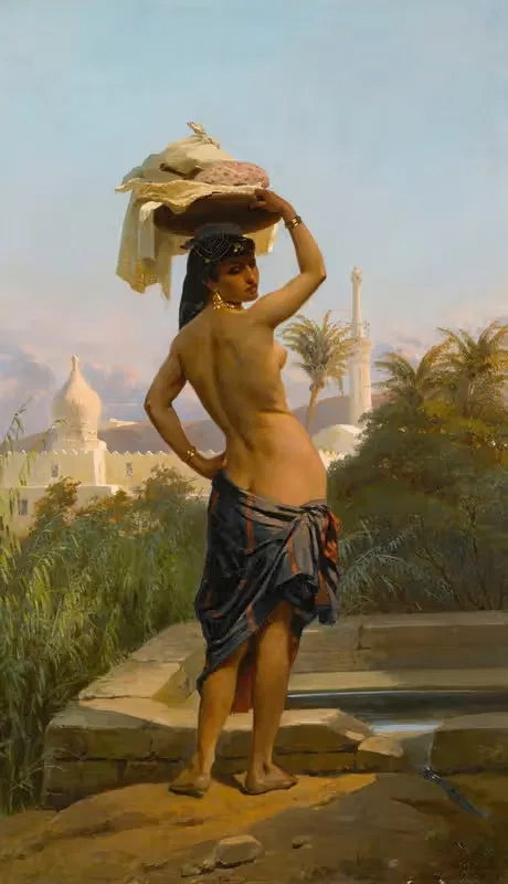 Молодая прачка by Южен Жирар, 1841 — digital art print download