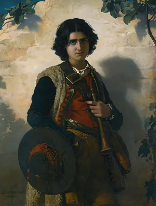 Le Fifre Italien by Henri Lehmann, 1863 — digital art print download