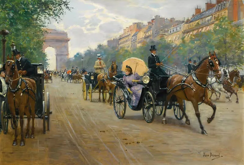 Scène Sur Les Champs-Élysées by Jean Béraud — digital art print download
