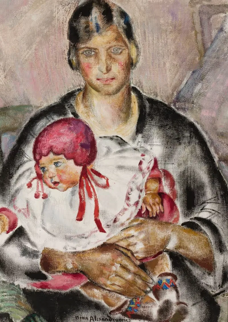 Мать с ребенком by Нина Александрович, 1924 — digital art print download