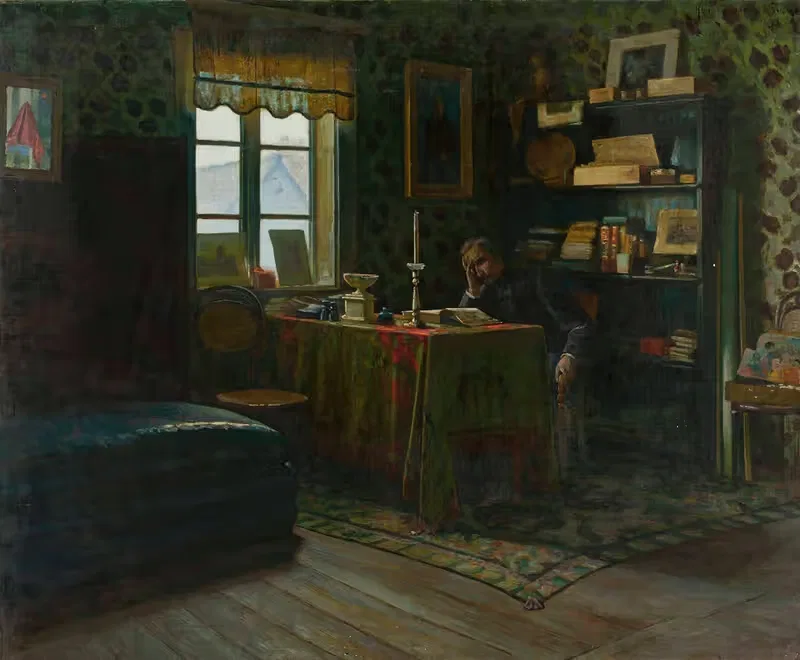Мужчина в студии by Сариуш Генрик Бельский, 1893 — digital art print download