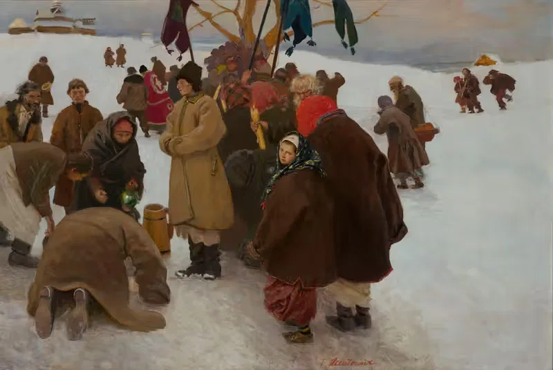 Праздник Иордана by Теодор Аксентович, 1895 — digital art print download