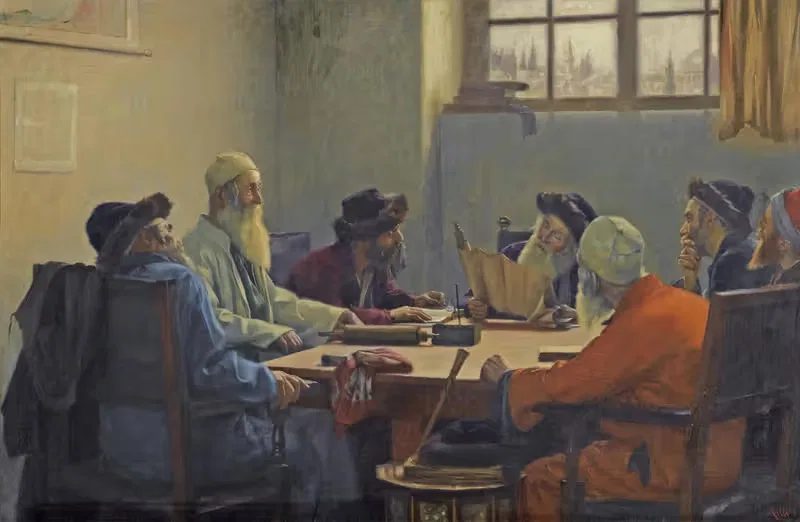 Семь раввинов в Иерусалиме by Теодорос Ралли — digital art print download