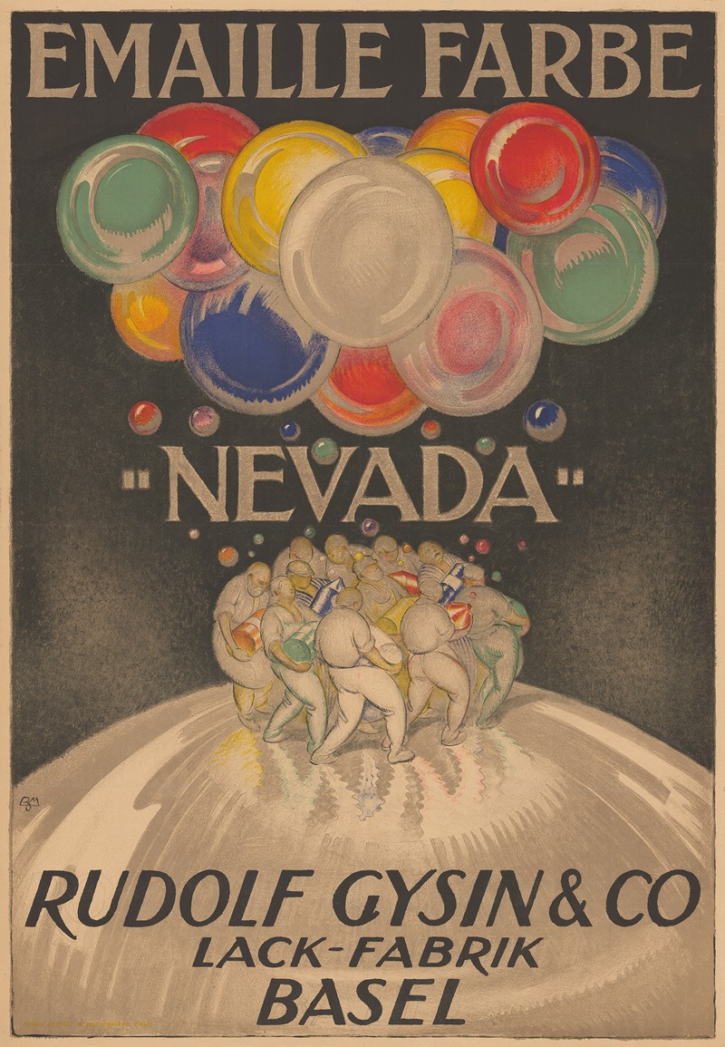 Emaille Farbe 'Nevada' – Rudolf Gysin & Co. — Буркхард Мангольд