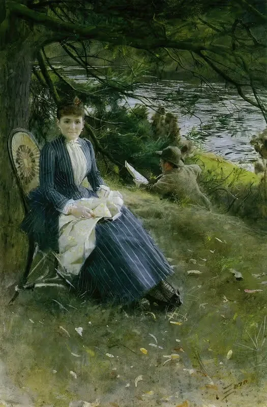 In Scotland (Mrs. Symons) — Anders Zorn