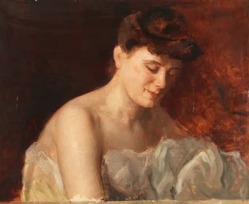 Frauenporträt (Studie) — Charles Chaplin