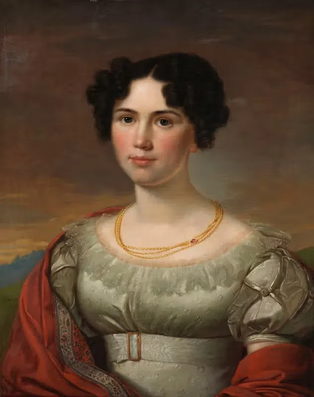 Портрет молодой дамы by Давид Сульцер, 1823 — digital art print download