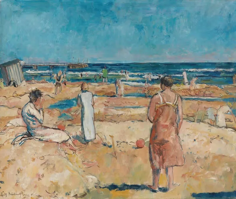 Strand bei Heringsdorf nach Hochwasser — Erich Büttner