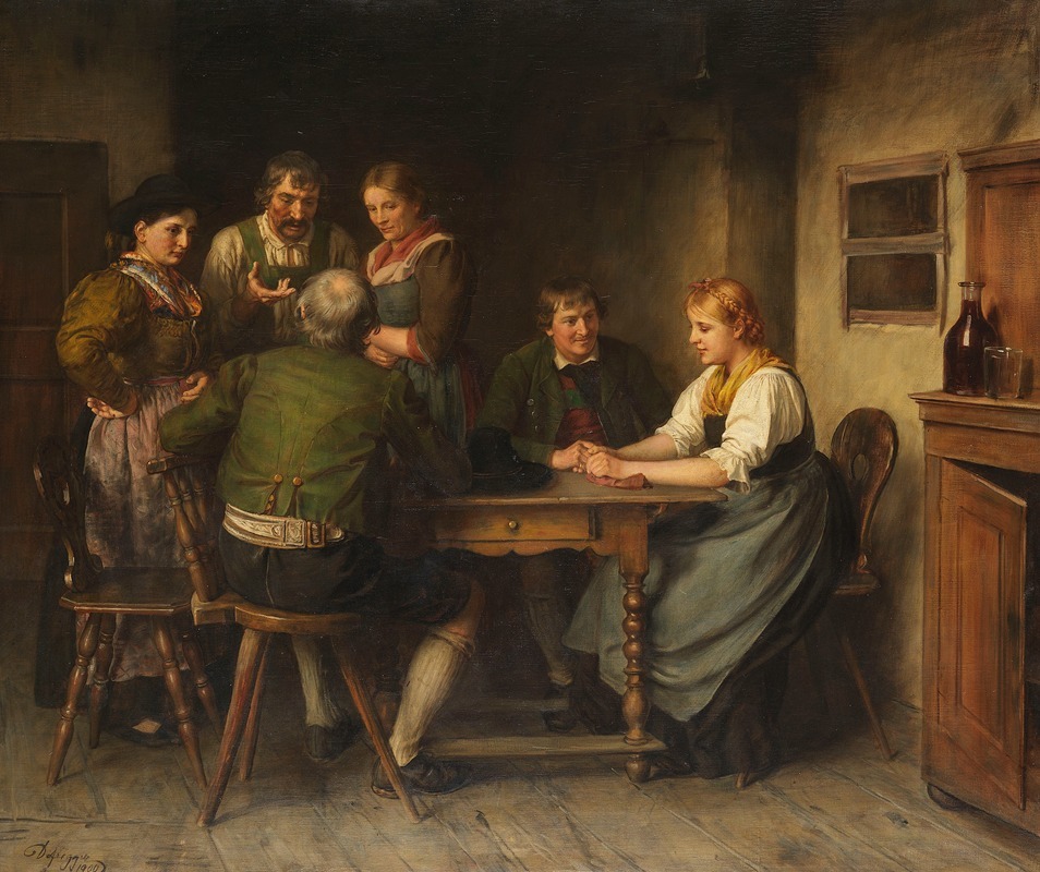 Реклама by Франц фон Дефреггер, 1900 — digital art print download