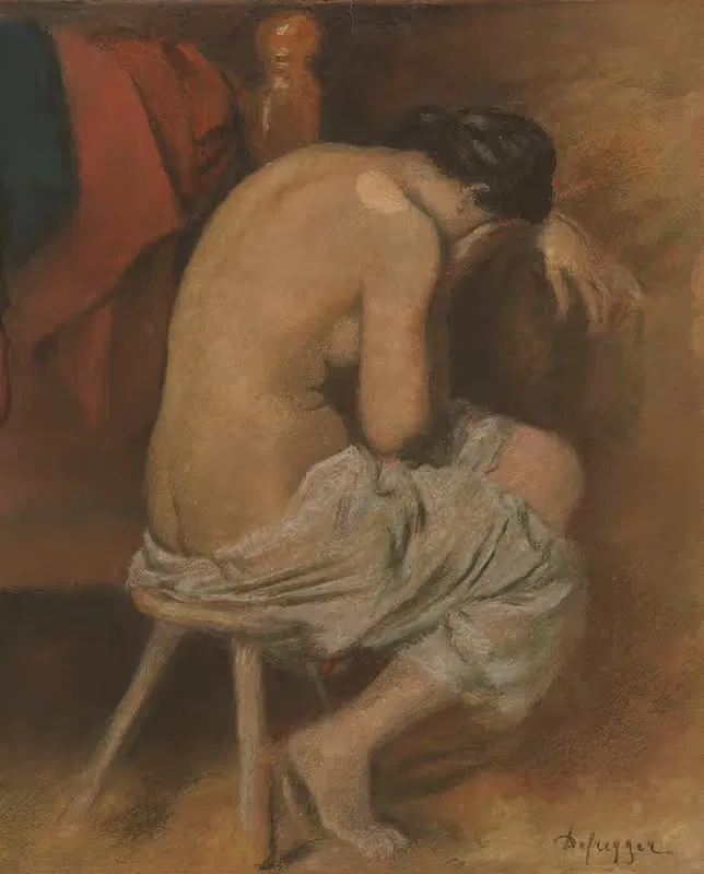Обнаженная спина by Франц фон Дефреггер, 1880 — digital art print download