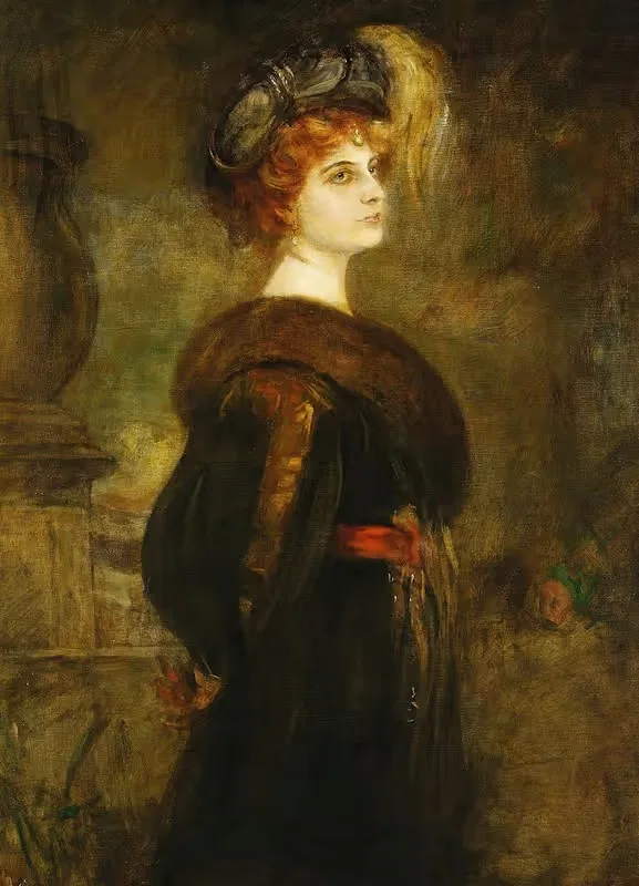 Лили Мерк by Франц фон Ленбах, 1902 — digital art print download