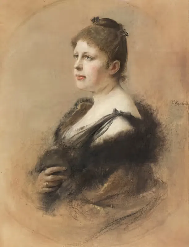 Cécile von Munkácsy by Friedrich August von Kaulbach, 1883 — digital art print download