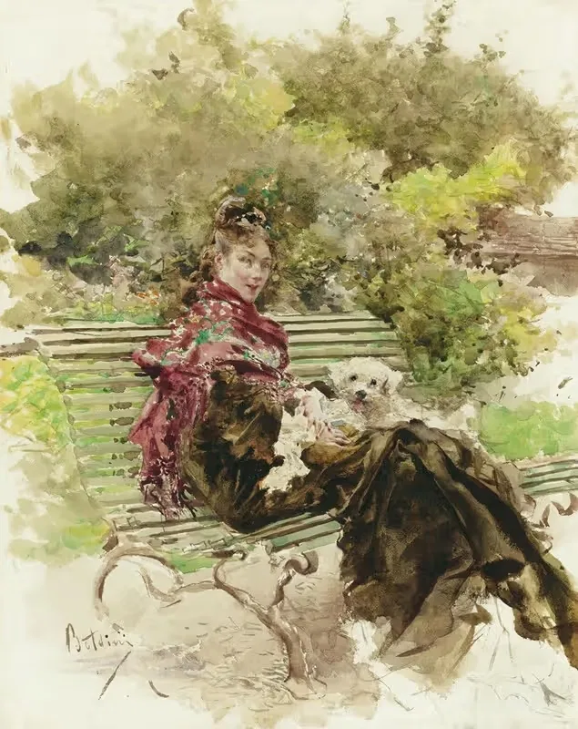 В парке by Джованни Болдини — digital art print download