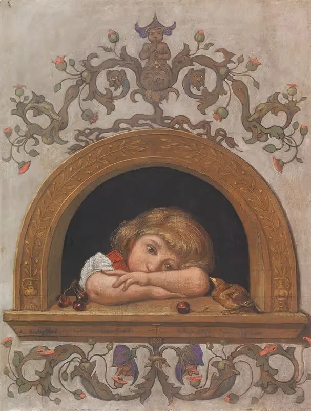 Элла у полукруглого окна by Ханс Тома, 1887 — digital art print download