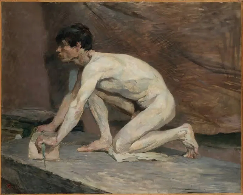 The Marble Polisher by Henri de Toulouse-Lautrec — digital art print download