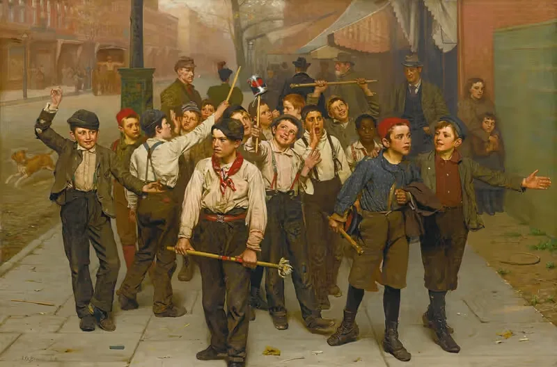 Our Gang by John George Brown — digital art print download