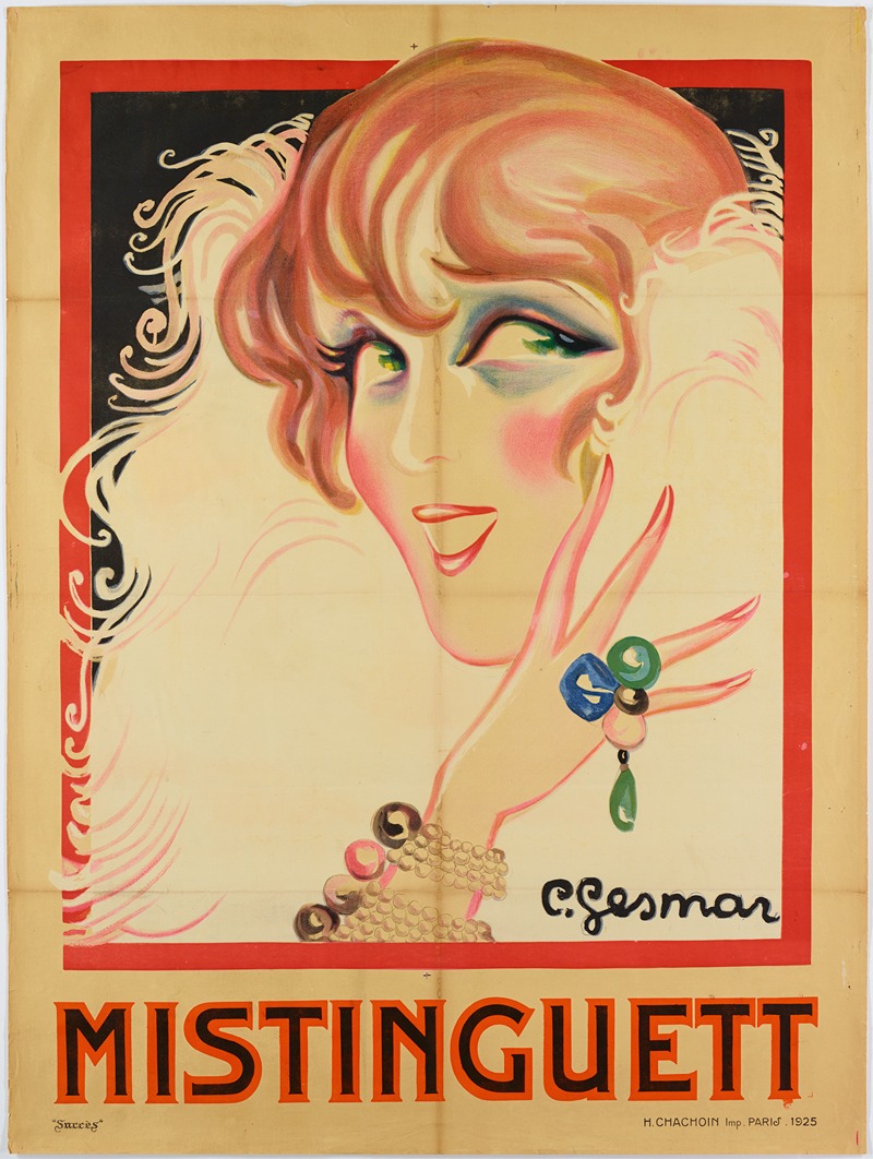 Mistinguett by Шарль Жезмар, 1925 — digital art print download