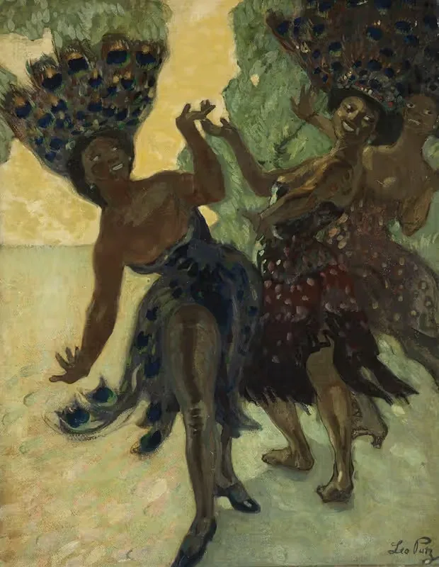 Танцующие негритянки by Лео Путц, 1904 — digital art print download