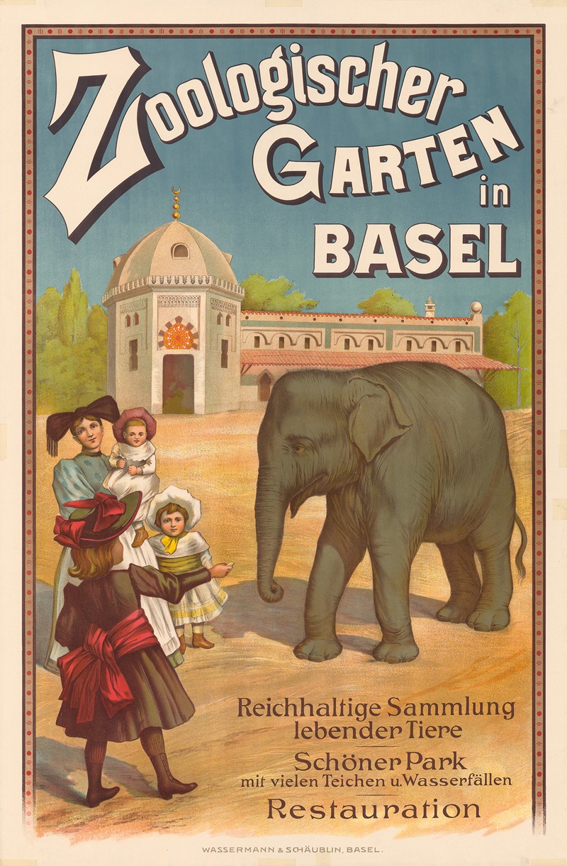 Zoologischer Garten in Basel by Emil Beurmann — digital art print download