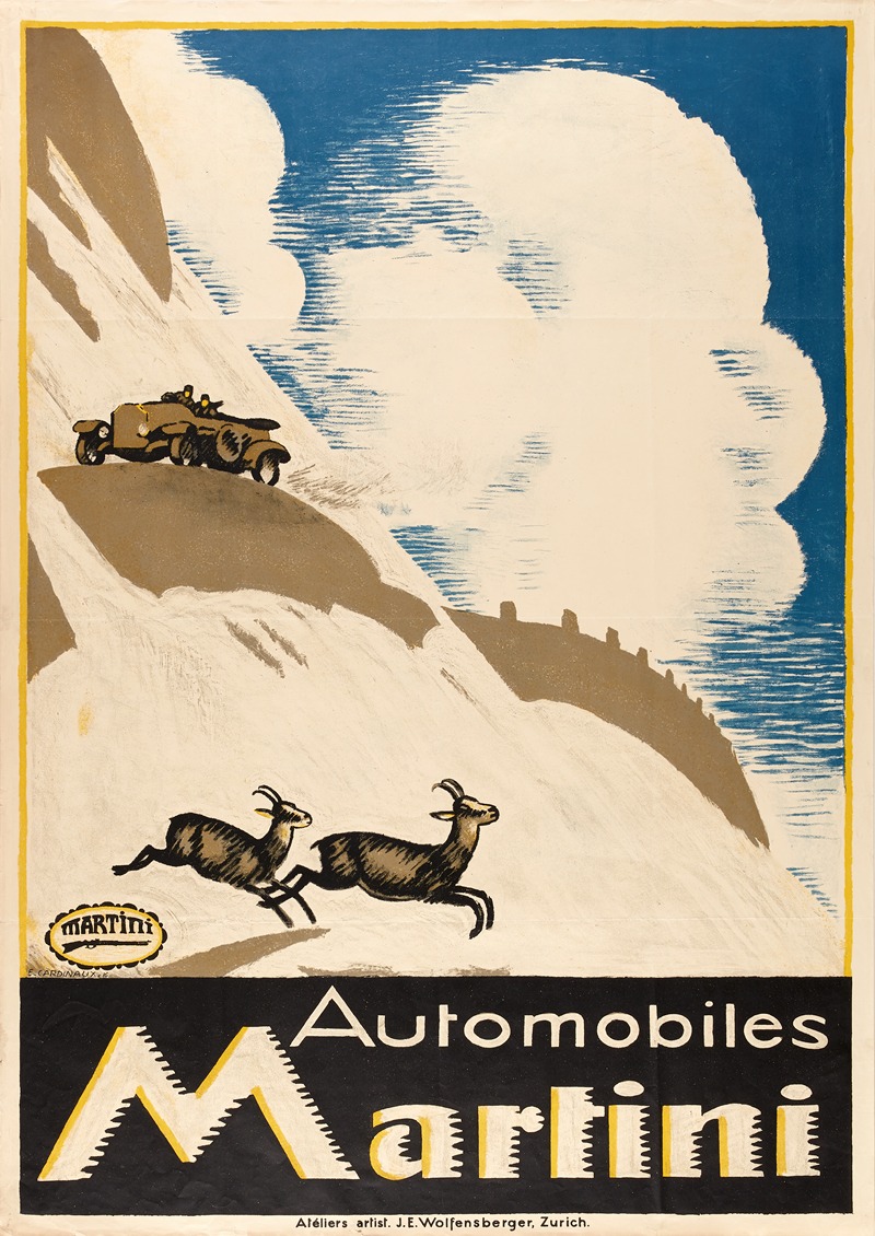 Automobiles Martini by Эмиль Кардина, 1923 — digital art print download