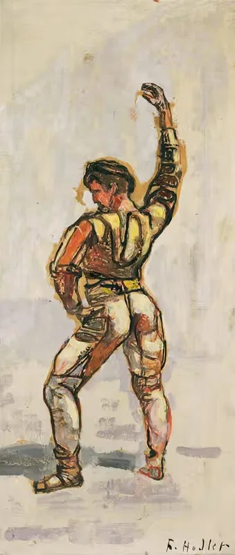 Taker From The Oath In Left Profile For 'unanimity' — Ferdinand Hodler
