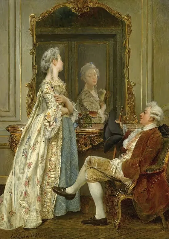 Свидание by Игнасио де Леон и Эскосура, 1868 — digital art print download