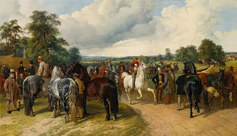 A Horse Fair on Southborough Common — John Frederick Herring Snr.