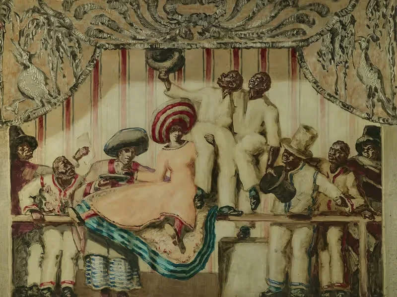 Dama Sentada Sobre Barandilla — José María Sert