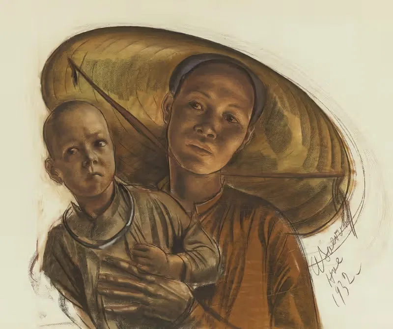 Мать и ребенок by Александр Жаковлев, 1932 — digital art print download