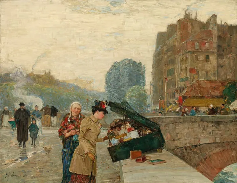 Quai St. Michel by Чайлд Хассам, 1888 — digital art print download