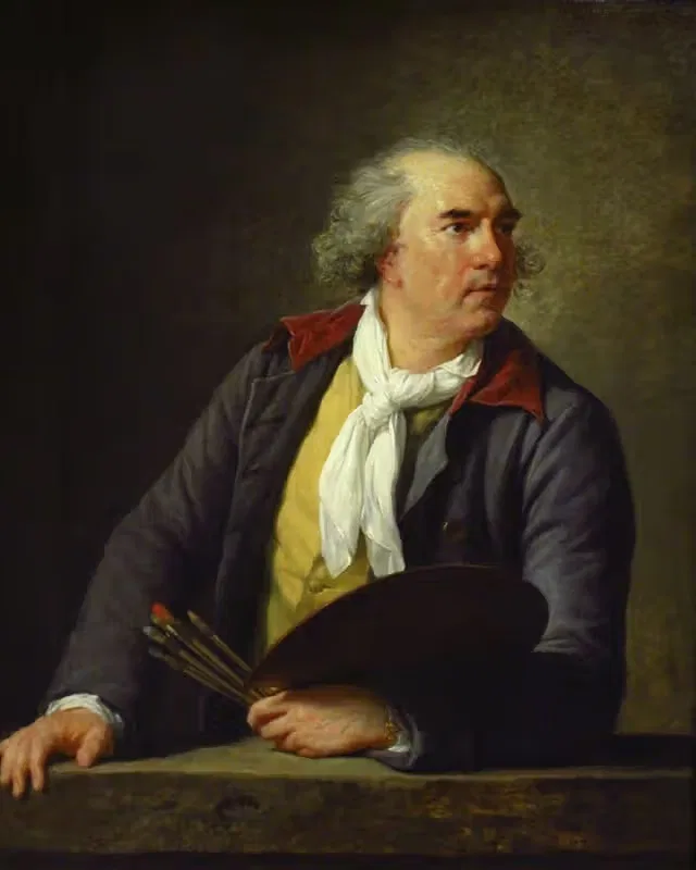 Портрет Юбера Робера by Элизабет Луиза Виге Лебрен, 1788 — digital art print download