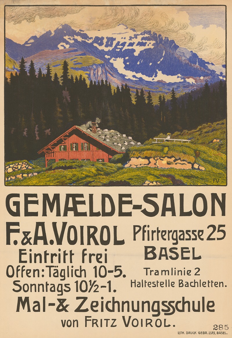 Gemælde-Salon F. & A.Voirol, Basel — Fritz Voirol