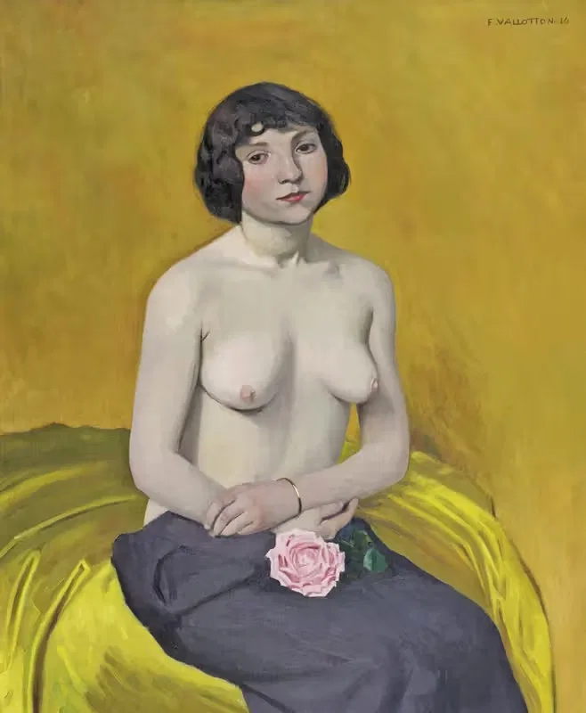 Женщина с розой by Феликс Валлотон, 1914 — digital art print download