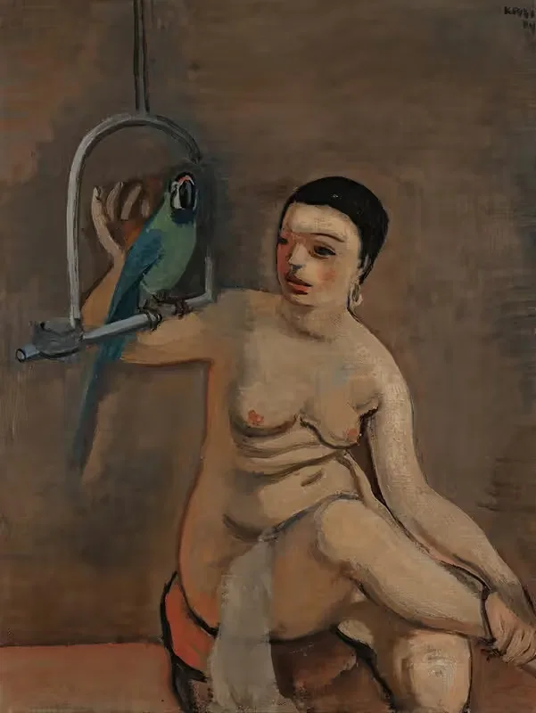 Женщина с попугаем by Жорж Карс, 1929 — digital art print download
