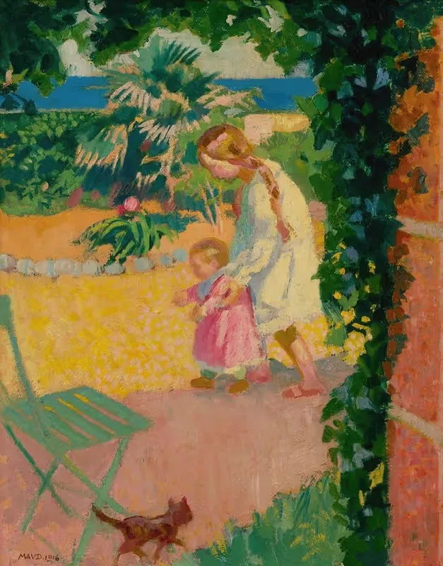 Ало перед домом охраны by Морис Дени, 1916 — digital art print download