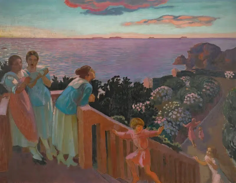 Crépuscule Aux Hortensias — Maurice Denis