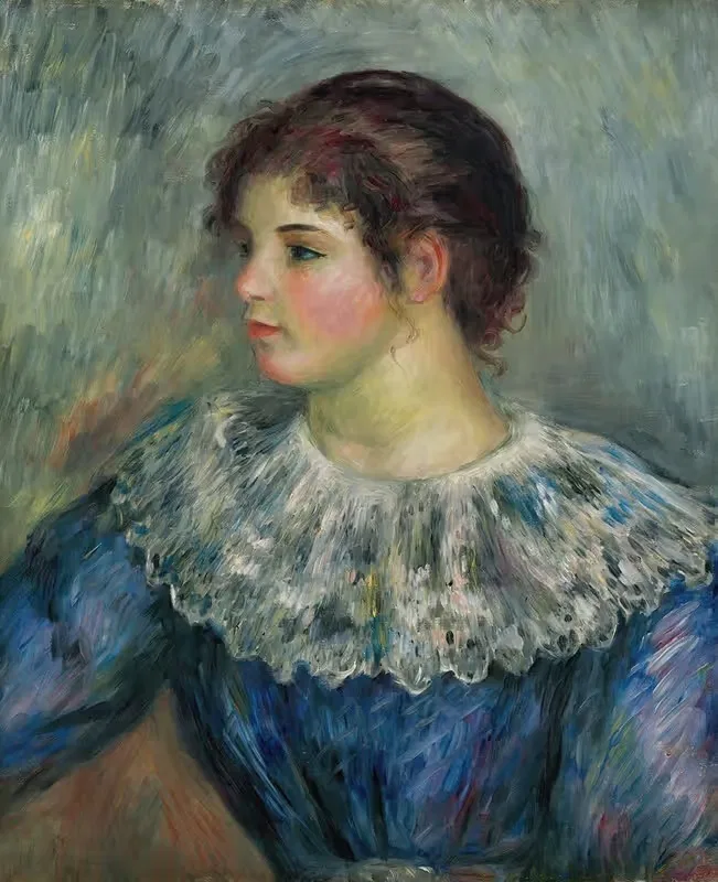 Portrait En Buste De Jeune Fille — Pierre-Auguste Renoir