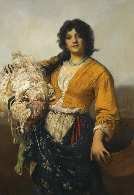 Собиратель остатков by Люк Филдс, 1884 — digital art print download